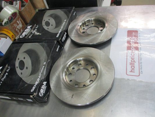 RDA Rear Disc Rotors (Pair) Standard Suits Jeep Cherokee KL 2.0TD/2.4Ltr New Part