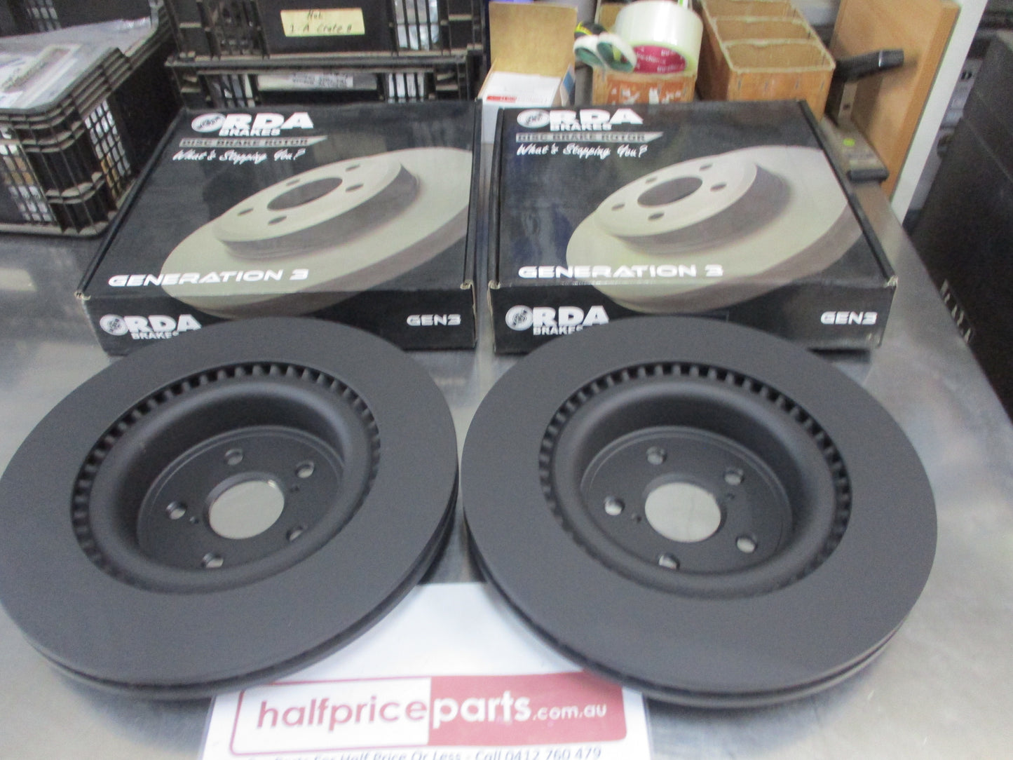 RDA Front Disc Brake Rotors (Standard) (Pair) Suits Lexus IS 5.0Ltr V8 New Part