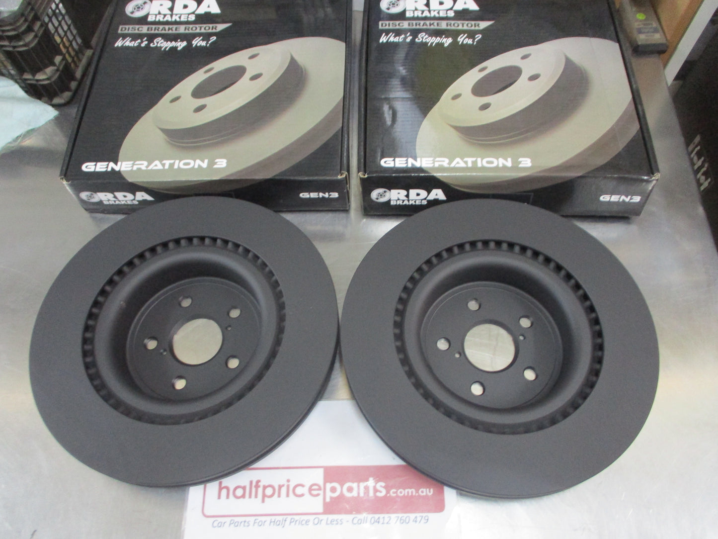 RDA Front Disc Brake Rotors (Standard) (Pair) Suits Lexus IS 5.0Ltr V8 New Part