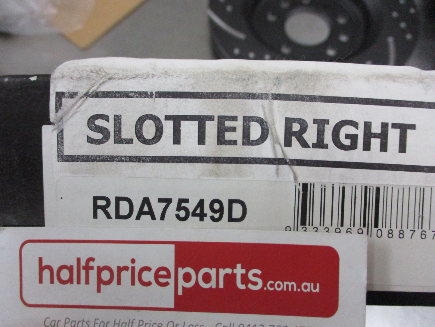 RDA Front Disc Brake Rotors (Pair) Slotted-Dimpled Suits Renault Grand Scenic New Part