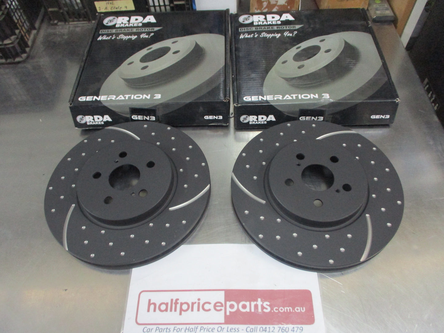 RDA Front Disc Brake Rotors (Pair) Suits Chrysler 300C/300 EXCL-SRT New Part