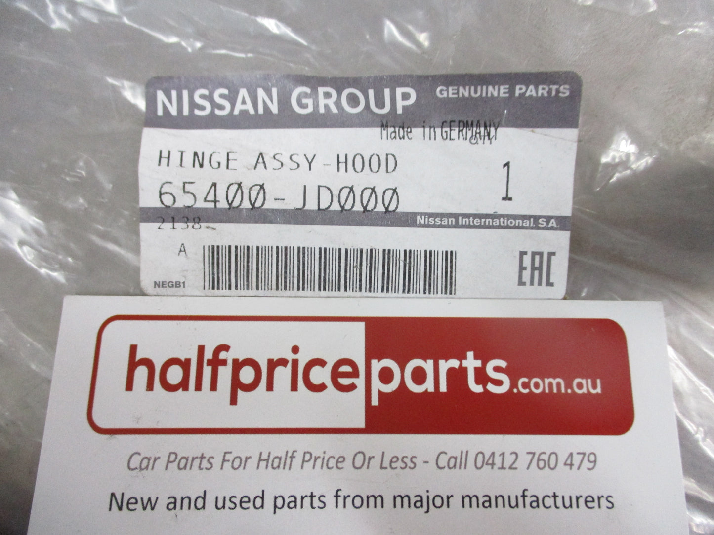 Nissan Qashqai J10 Genuine Right Hand Bonnet Hinge New Part