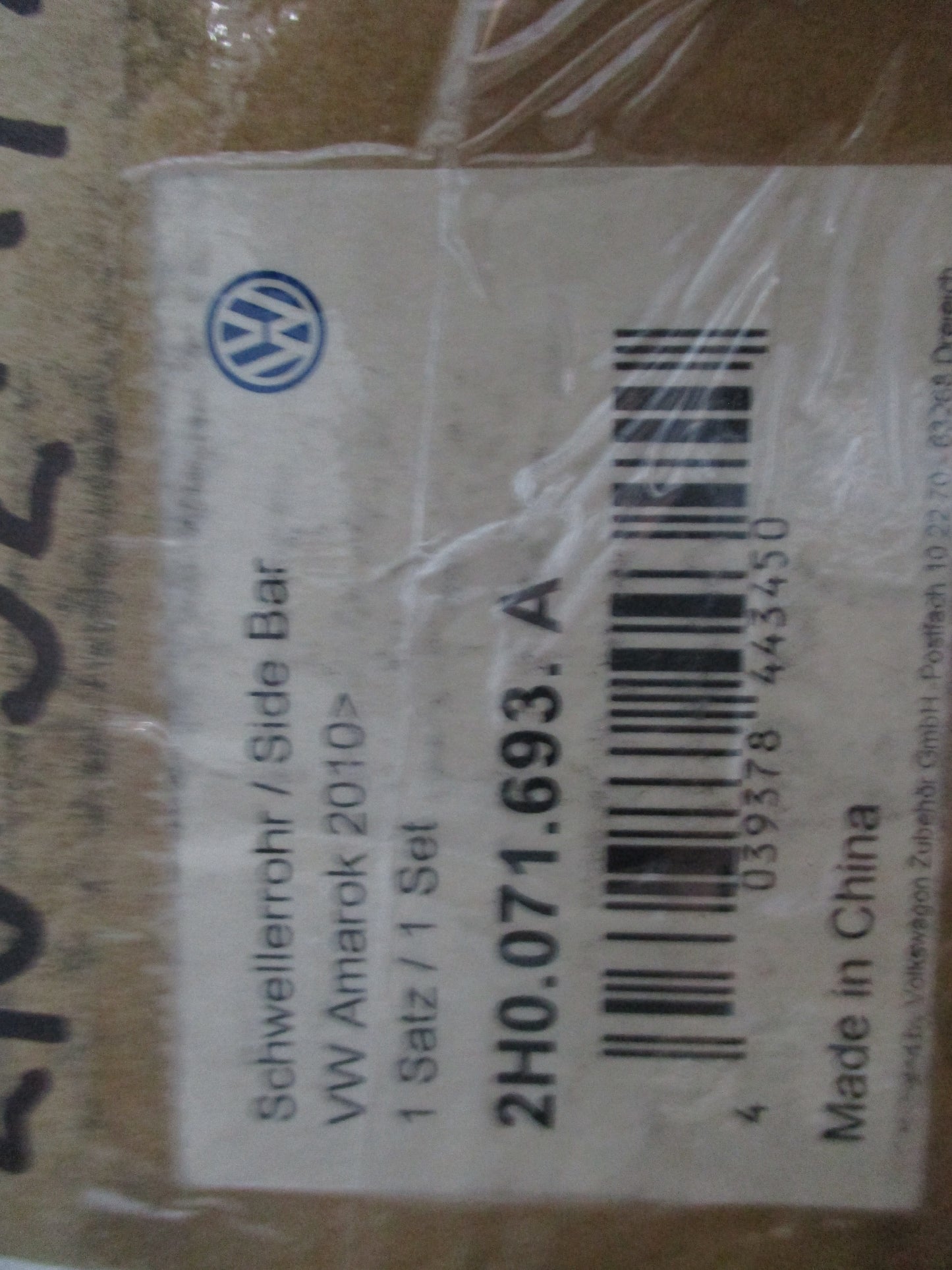 Volkswagen Amarok Genuine Side Sill Pipes With Fitting Kit New