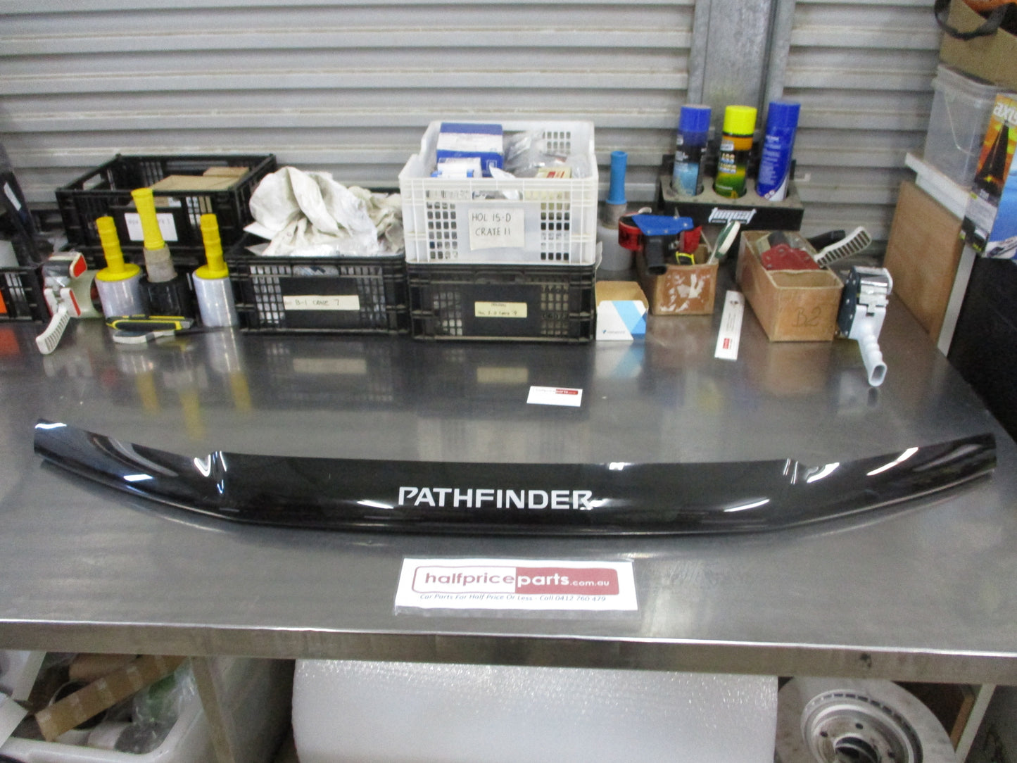 Nissan R51 Pathfinder Genuine Smoked Bonnet Protector Kit New Part