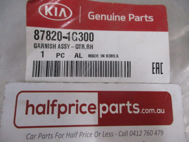Kia Rio Genuine Right Hand Quarter Glass Garnish Trim New Part