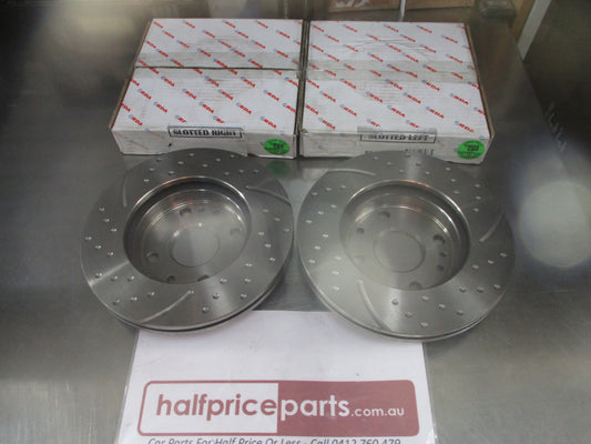 RDA Rear Disc Brake Rotors (Pair) Suits Kia Rio New Part