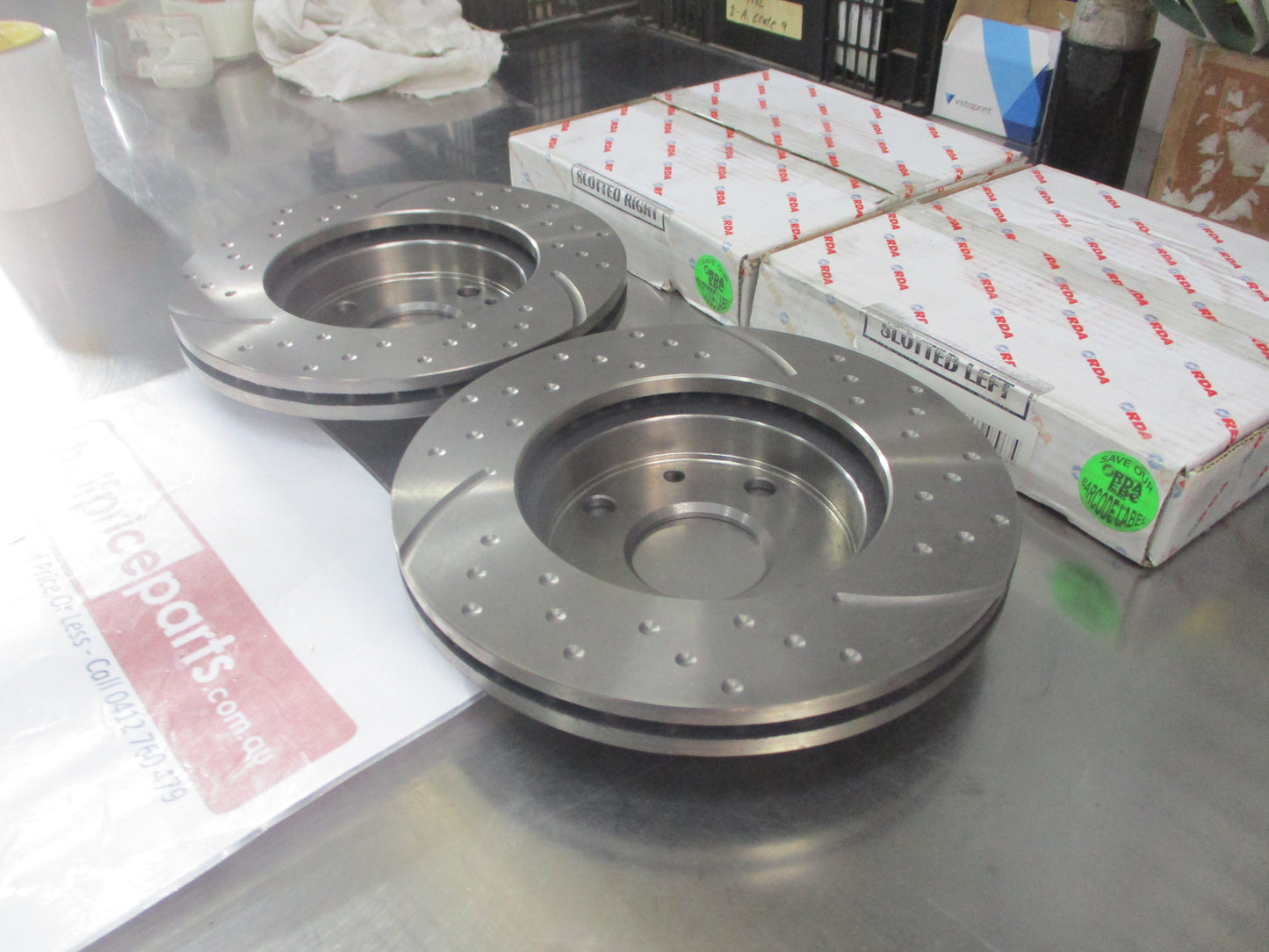 RDA Rear Disc Brake Rotors (Pair) Suits Kia Rio New Part