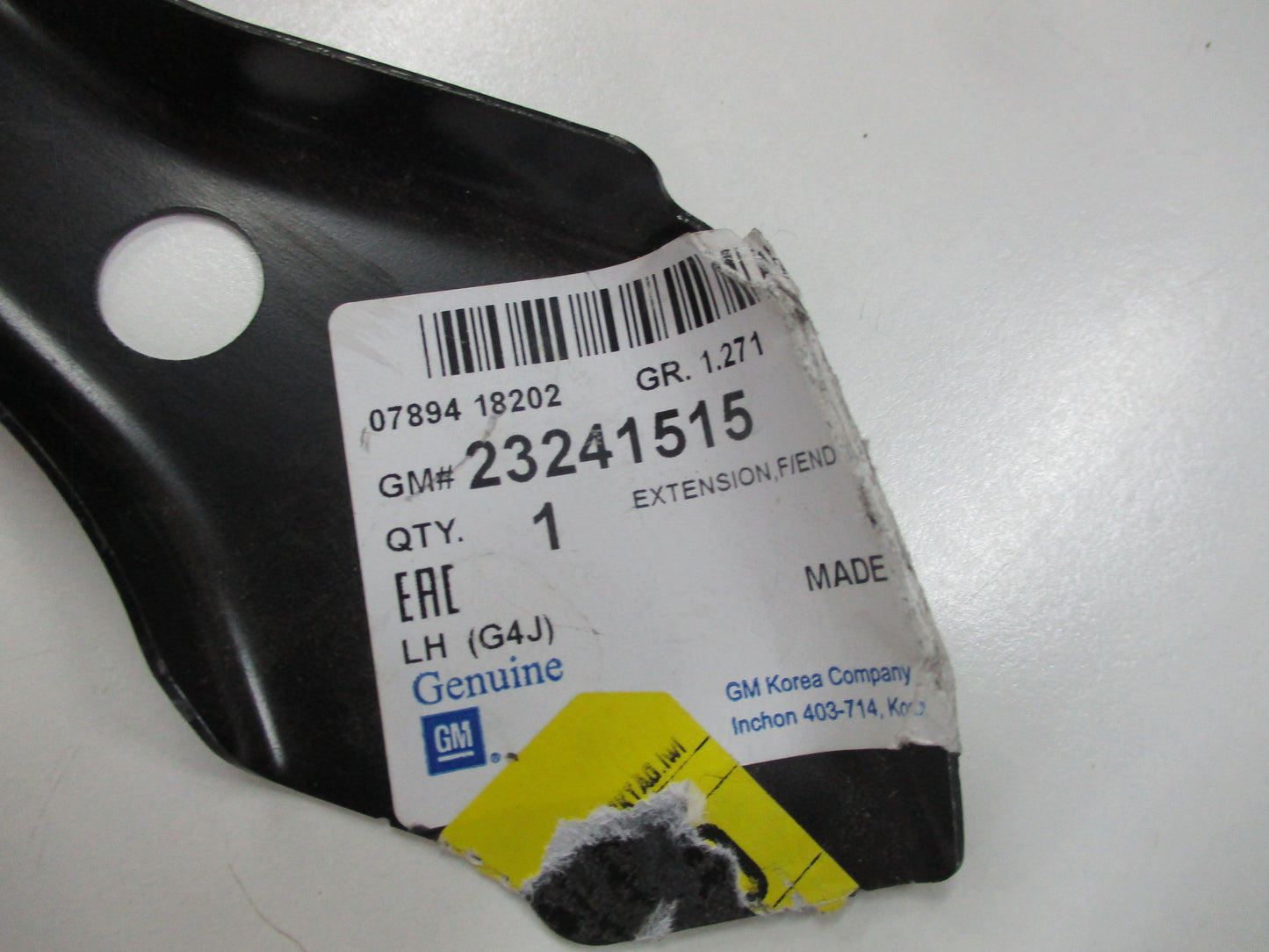 Holden Astra BL Genuine Front End Upper Tie Bar Extension L/H New Part