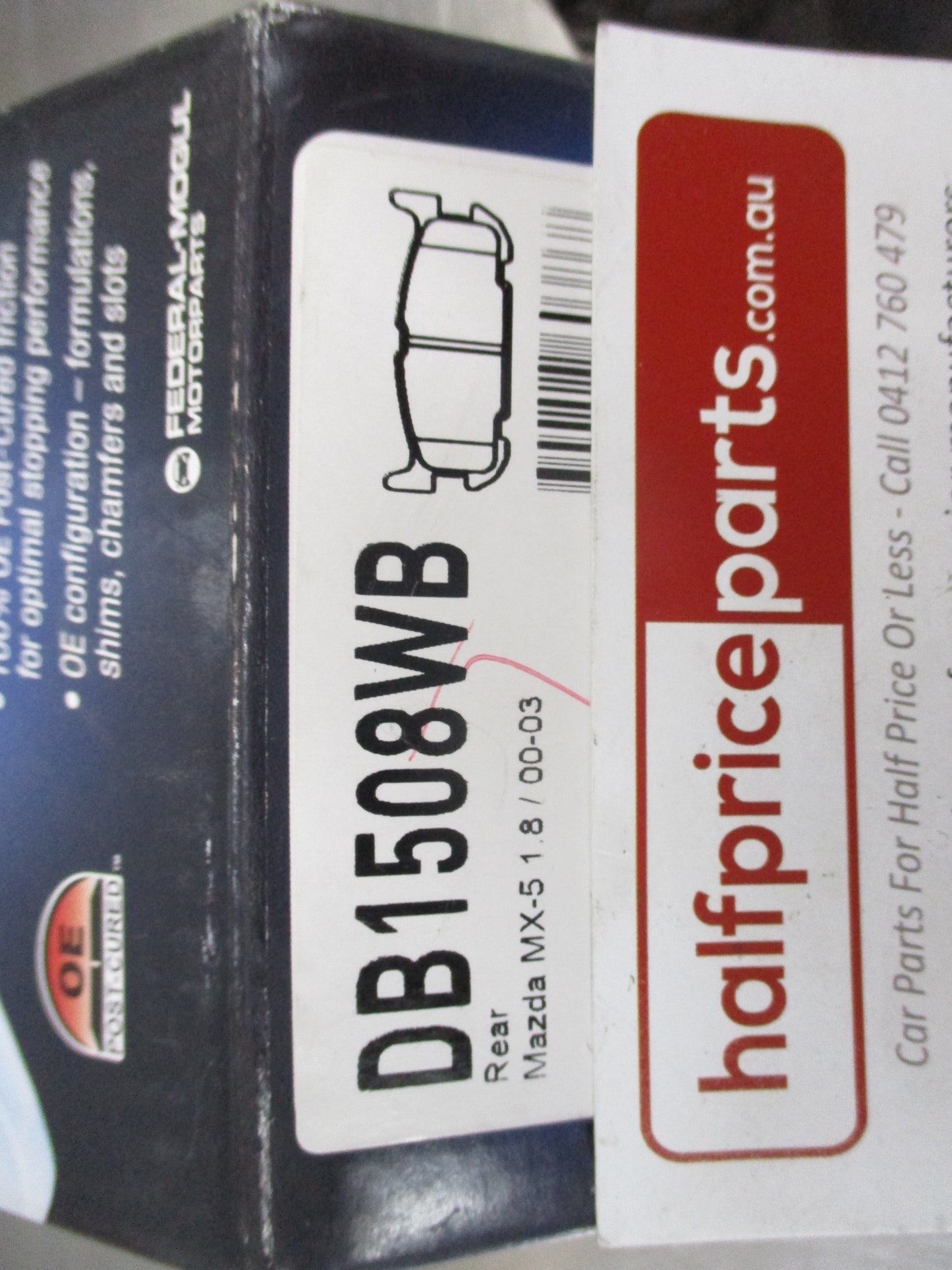 Wagner Rear Brake Pad Set Suits Mazda MX-5 New Part