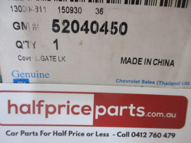 Holden Trailblazer/Colorado 7 Genuine Tail Gate Chrome Applique Number Plate Bezel New Part