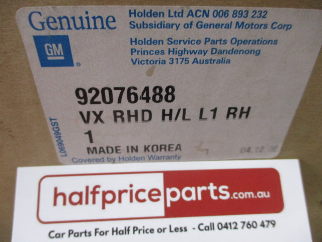 Holden VX Commodore Exe/Acclaim/VU Ute Genuine Right Hand Front Headlight Used Part