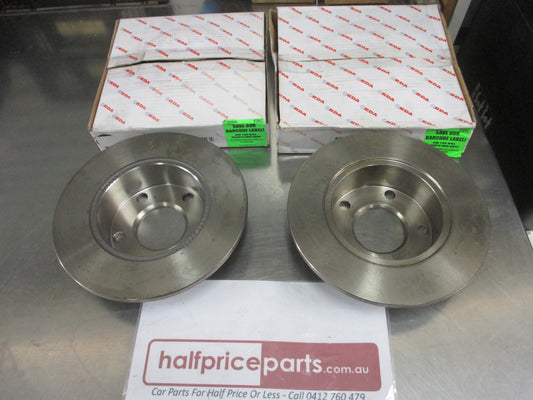 RDA Rear Disc Rotors (Pair) Standard Suits Audi 100 2.3 Turbo New Part