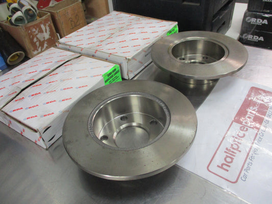 RDA Rear Disc Rotors (Pair) Standard Suits Audi 100 2.3 Turbo New Part