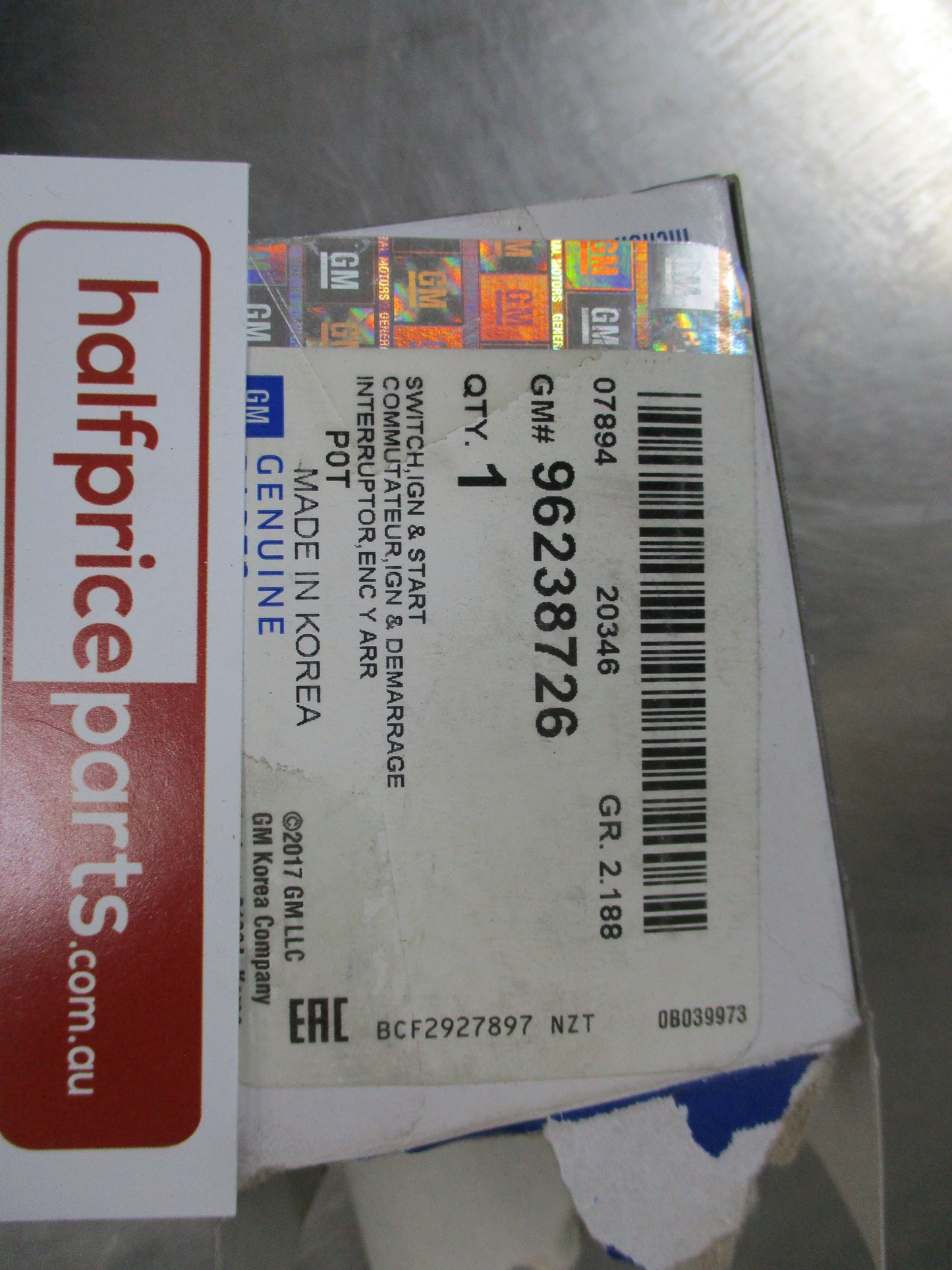 Holden Barina Genuine Ignition Switch New Part
