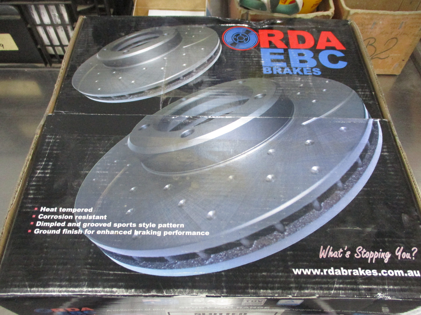 RDA Front Disc Brake Rotors (Pair) Slotted-Dimpled Suits Alfa Romeo 166 New Part