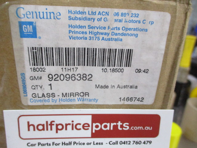 Holden WK/WL Statesman Caprice Drivers Outer Mirror Assembly (Unpainted) New Part