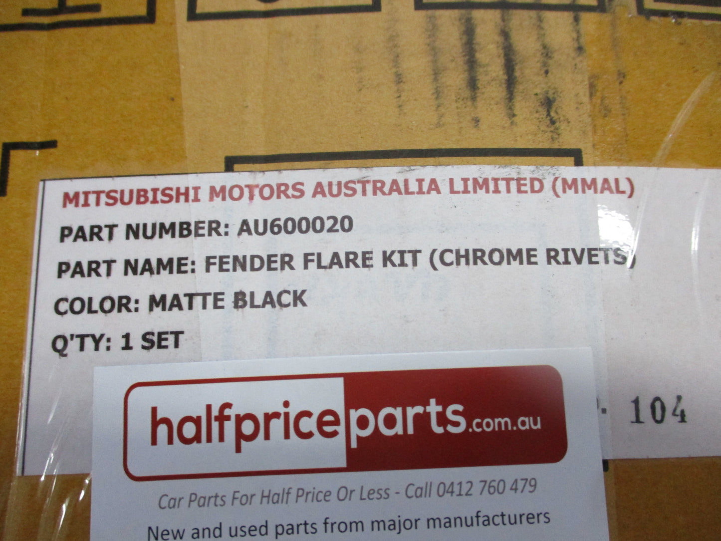 Mitsubishi MR Triton Dual Cab Genuine Set 6 Peice Flare Kit (Jungle Style) New Part