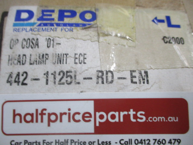 Depo Left Hand Head Light Assembly Suits Vauxhall Corsa-C New Part