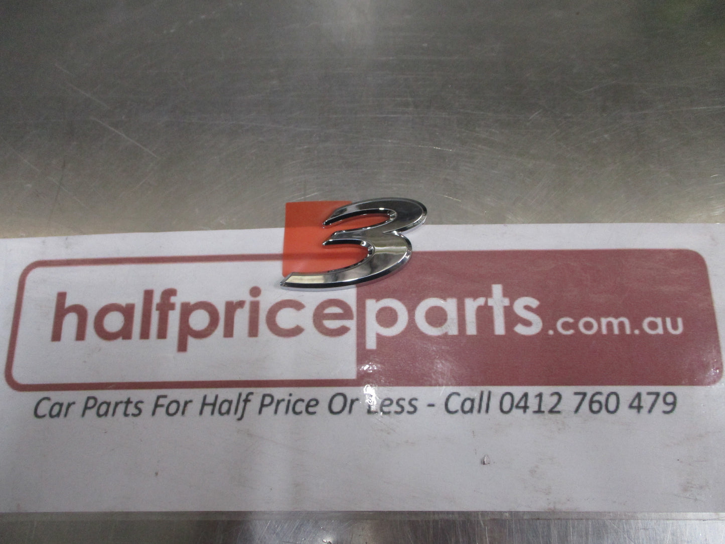 Mazda 3 Genuine Rear Boot Lid Emblem Chrome New Part