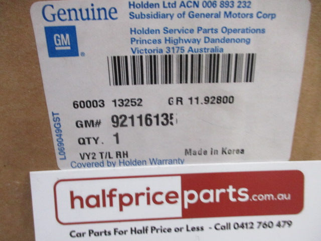 Holden VY Monaro/Calais/Commodore Genuine Right Hand Rear Tail Light New Part