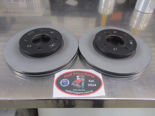 Kia Rio Genuine Front Disc Brake Rotors (Pair) New Part