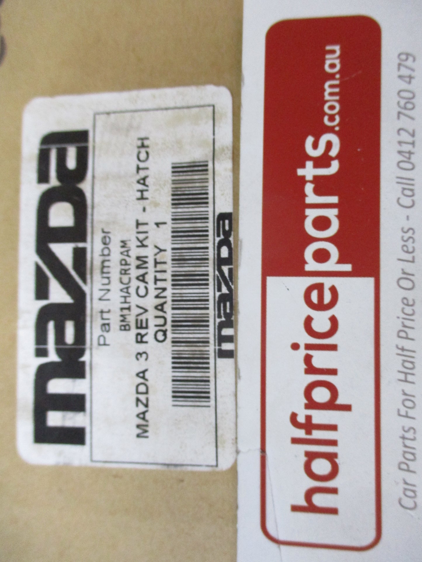 Mazda 3 Hatch Genuine Reverse Parking Camera Kit With Mirror New Part