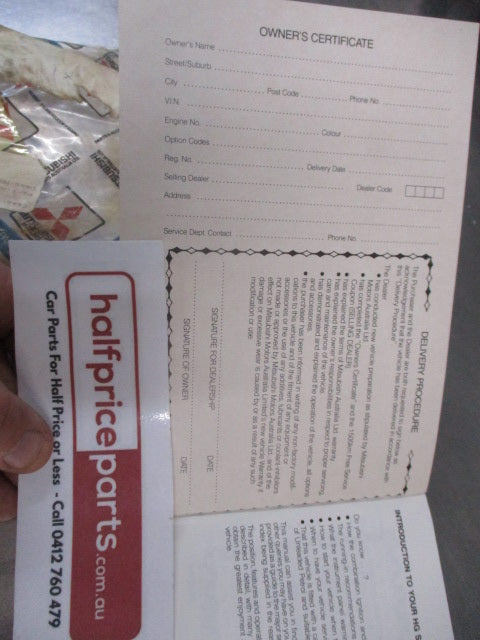 Mitsubishi Galant HG Series Genuine Operators Manual New Part