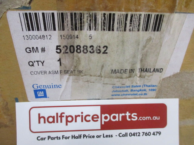 Holden RG Colorado Genuine Left Hand Front Leather Seat Back Cover (Passenger) New Part