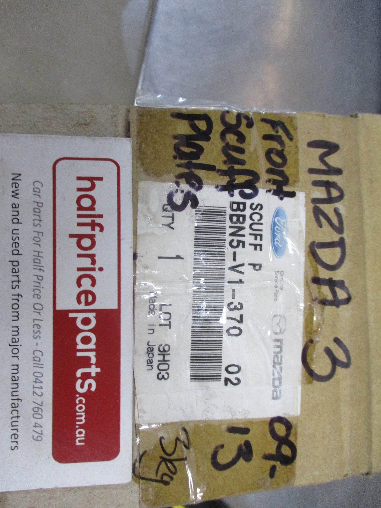 Mazda 3 Sport Genuine Front Set of Scuff Plates Only New Part