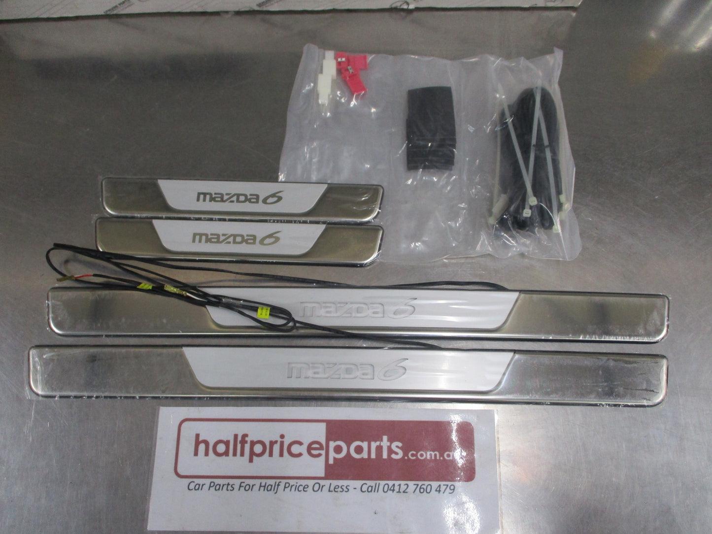 Mazda 6 Genuine Illumination Scuff Plate Set (Front And Rear) New Part