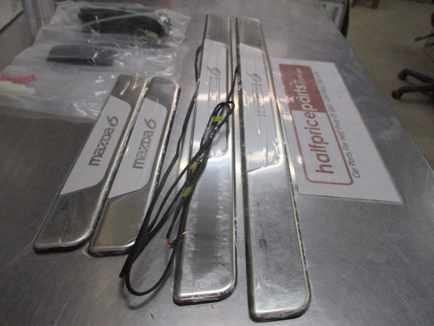 Mazda 6 Genuine Illumination Scuff Plate Set (Front And Rear) New Part