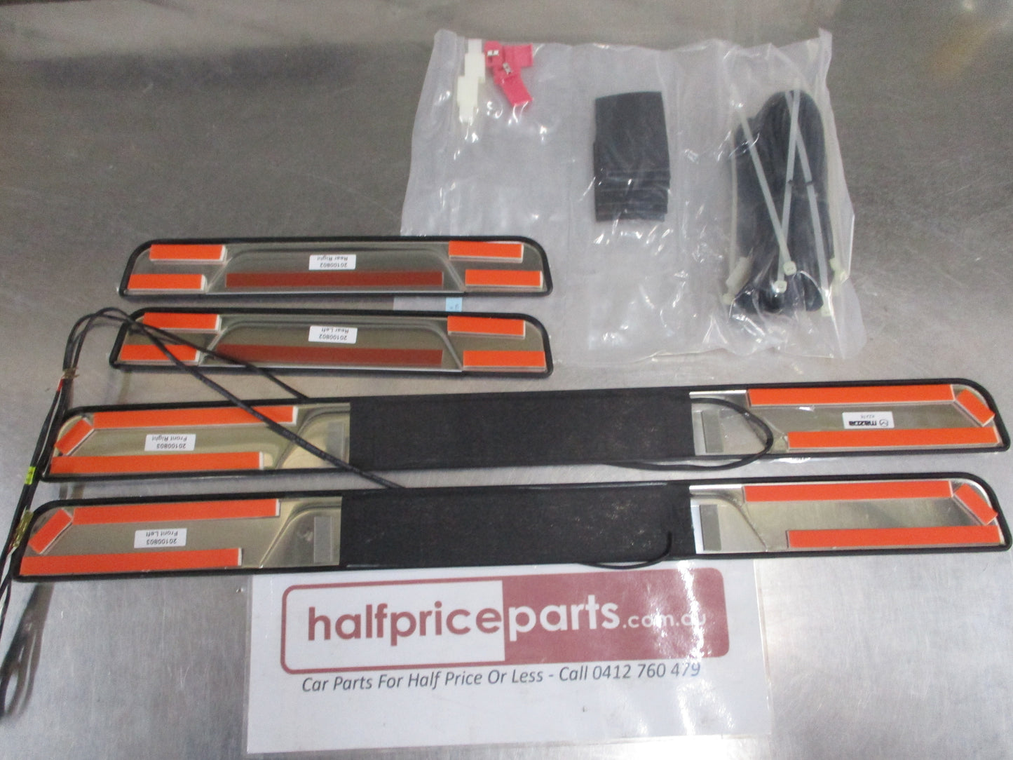 Mazda 6 Genuine Illumination Scuff Plate Set (Front And Rear) New Part