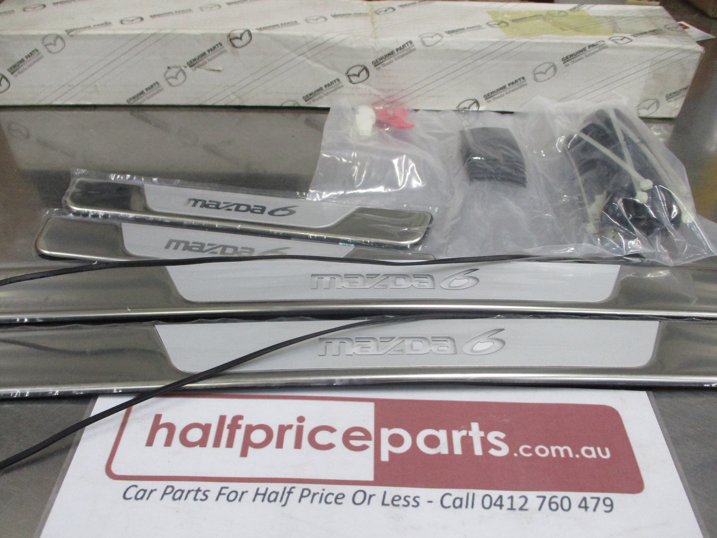 Mazda 6 Genuine Illumination Scuff Plate Set (Front And Rear) New Part
