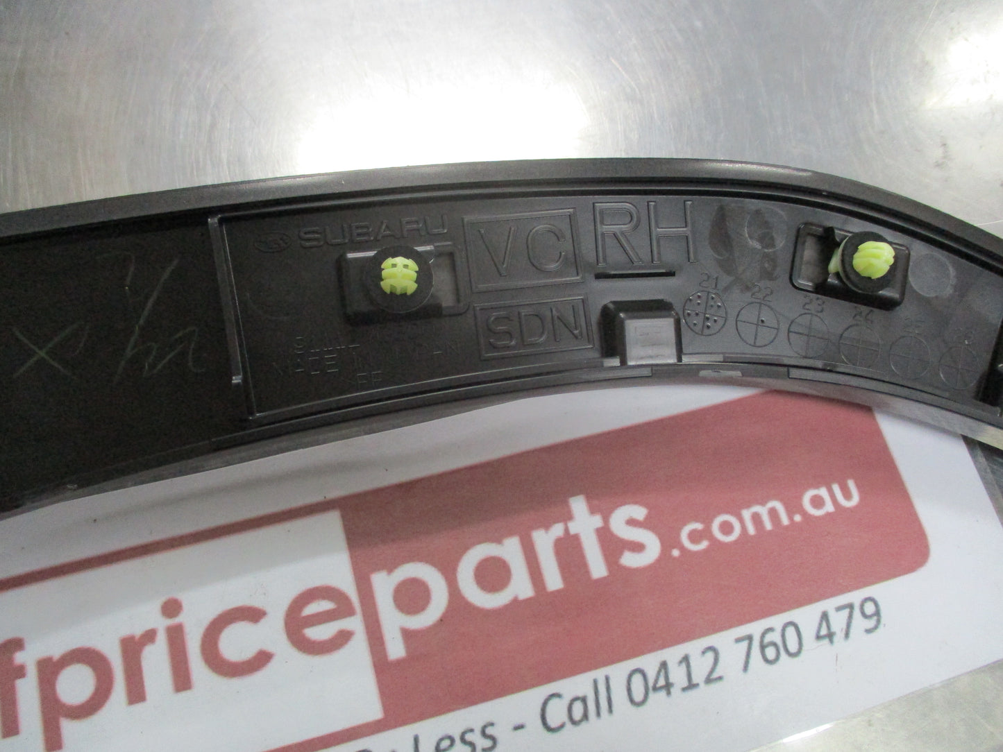 Subaru WRX Genuine Right Hand Rear Lower Wheel Arch Moulding Garnish New Part