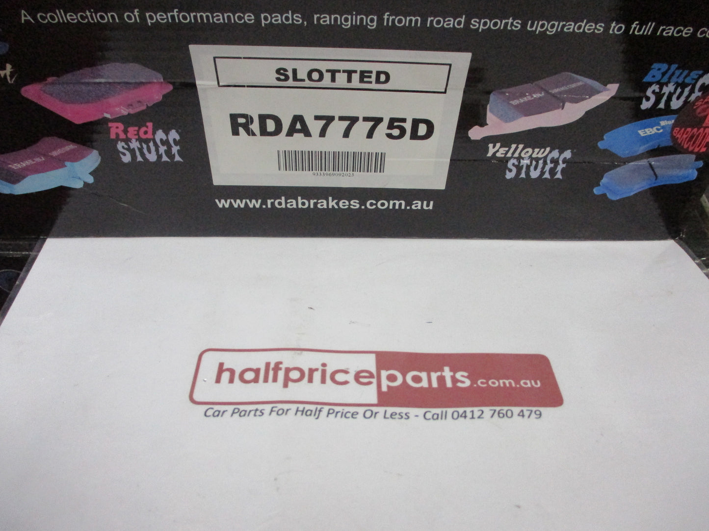 RDA Rear Disc Rotors (Pair) Slotted-Dimpled Suits Toyota Rav4 New Part