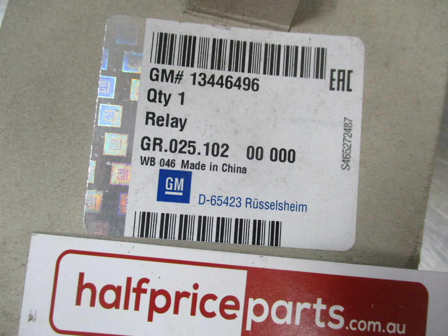 Holden Astra K Genuine BSM Control Relay New Part
