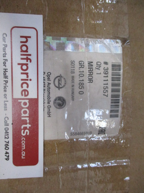 Holden Astra-K Genuine Left Hand Outer Door Mirror Assembly (With Out Glass) New Part