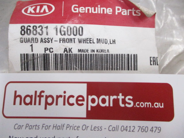 Kia Rio Genuine Front Left Mud Flap (ONLY) New Part