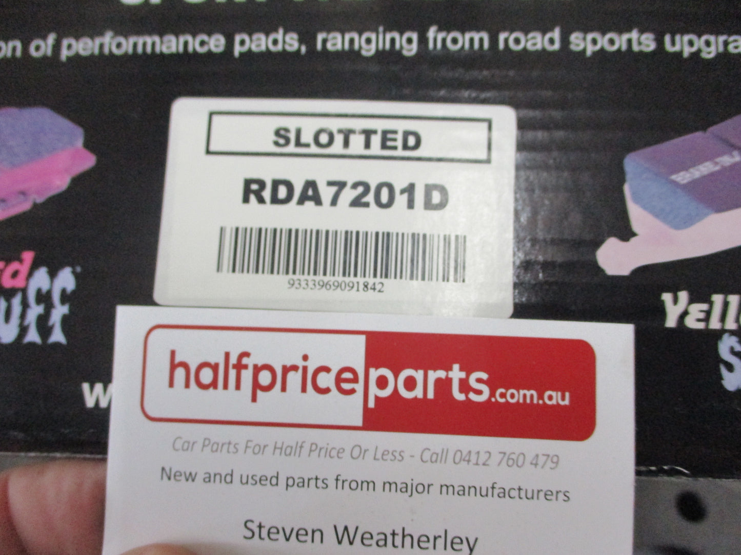 RDA Front Disc Rotors (Pair) Slotted-Dimpled Suits Audi A4/100/A6/Passat New Part