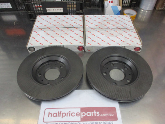 RDA Rear Disc Brake Rotors (Pair) Standard Suits Audi A8 New Part