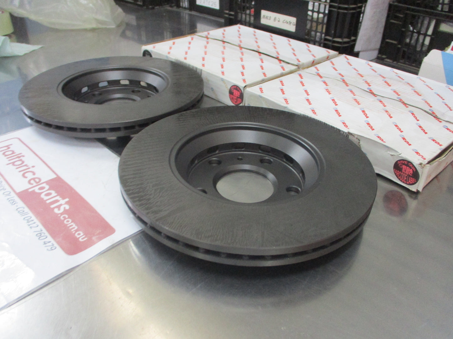 RDA Rear Disc Brake Rotors (Pair) Standard Suits Audi A8 New Part