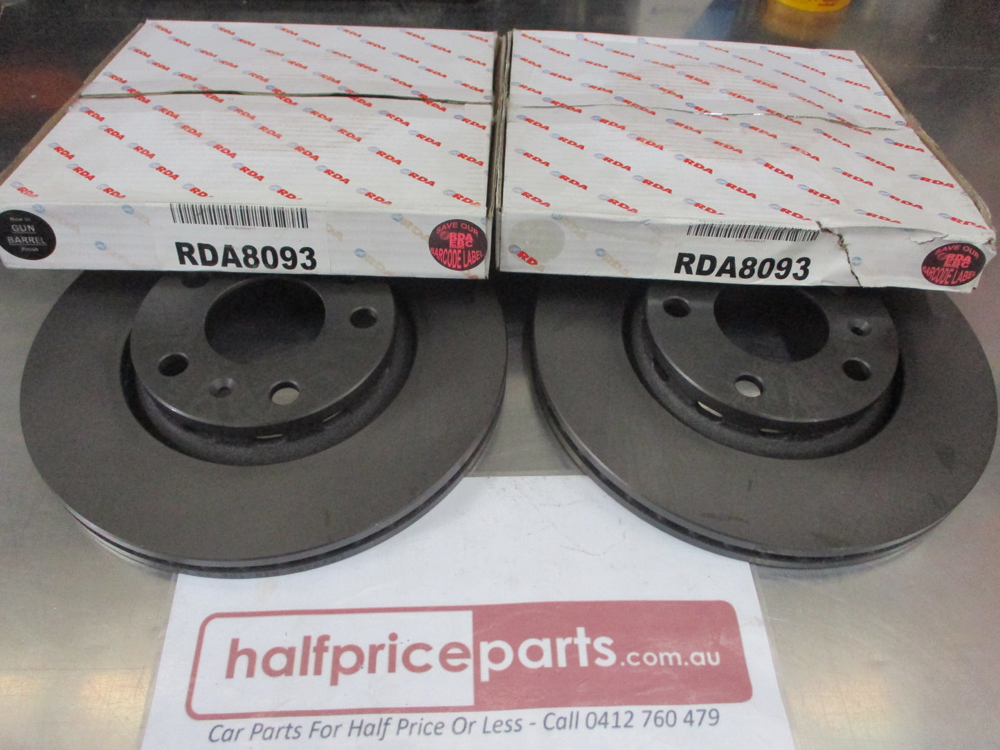 RDA Rear Disc Brake Rotors (Pair) Standard Suits Audi A8 New Part