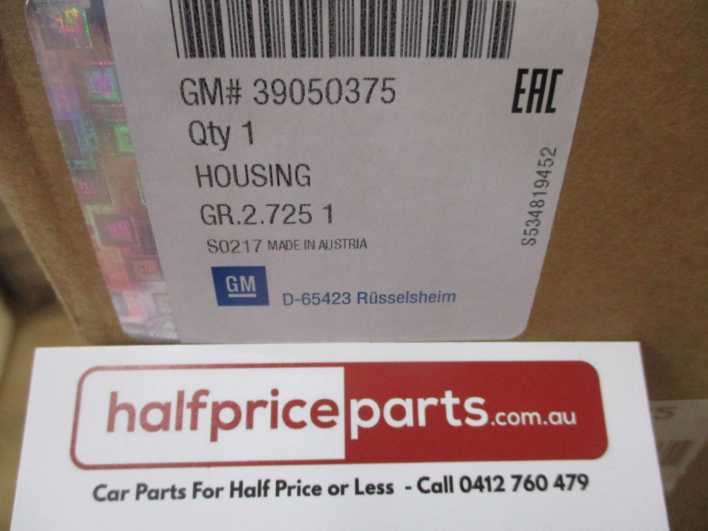 Holden ZB Commodore Genuine Right Hand Headlight Assembly New Part