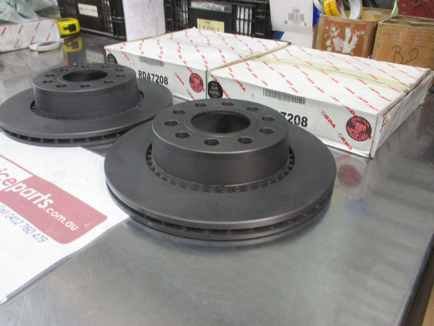 RDA Rear Disc Brake Rotor (Pair) Standard Suits Audi A6 Quattro New Part