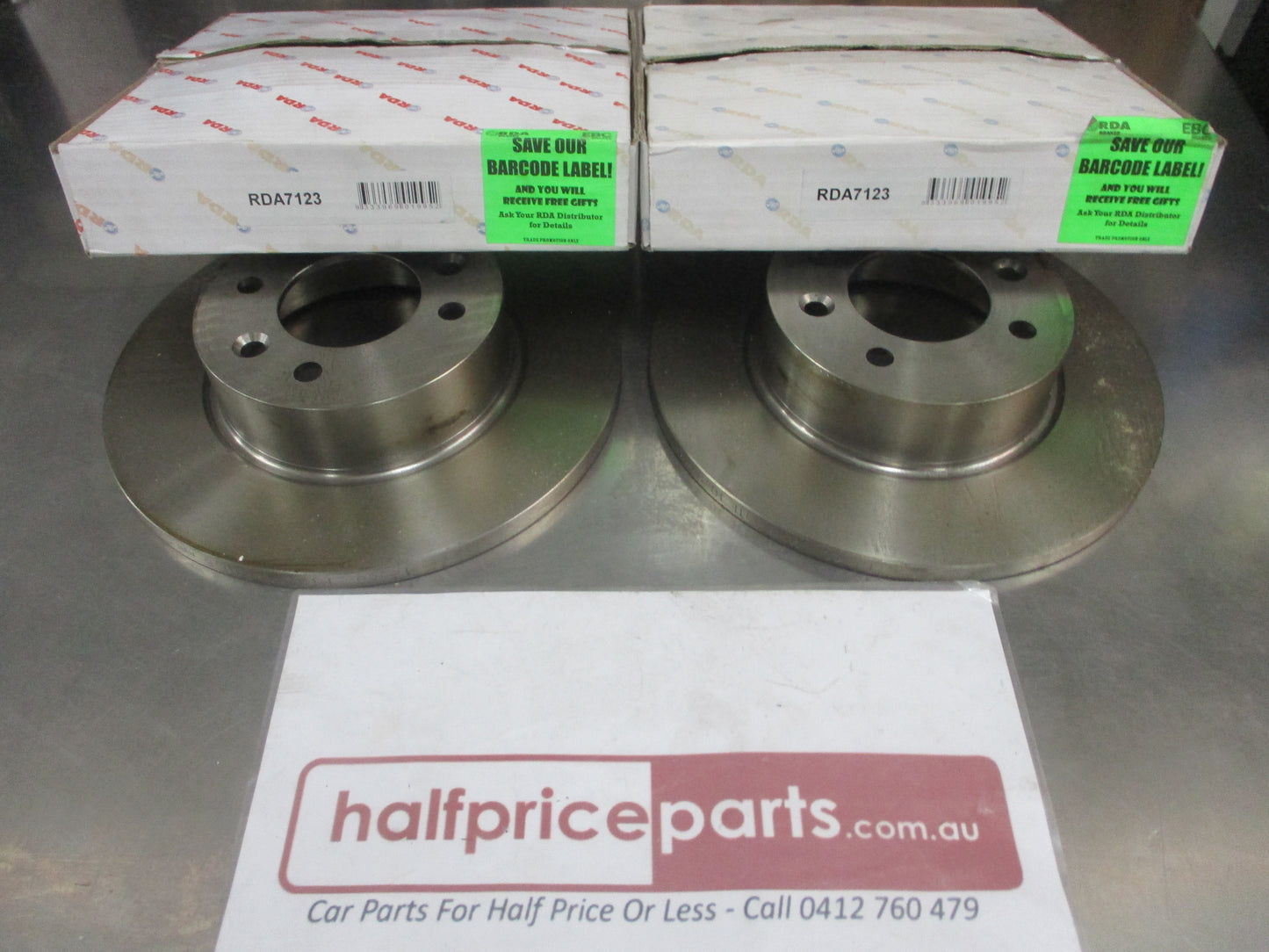 RDA Rear Disc Rotors (Pair) Standard Suits Renault 25 New Part