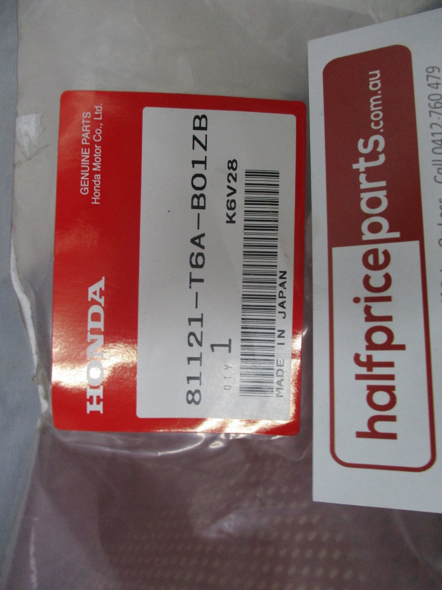 Honda Type Z Genuine Front Seat Cover New Part