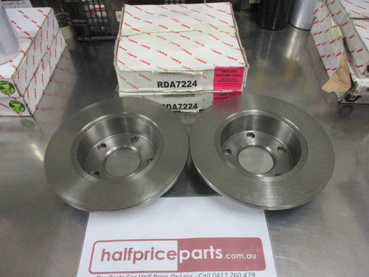 RDA Rear Disc Rotors (Pair) Standard Suits Audi A6 Quattro II New Part