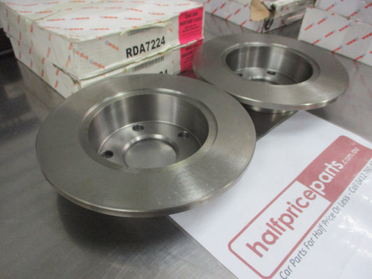 RDA Rear Disc Rotors (Pair) Standard Suits Audi A6 Quattro II New Part