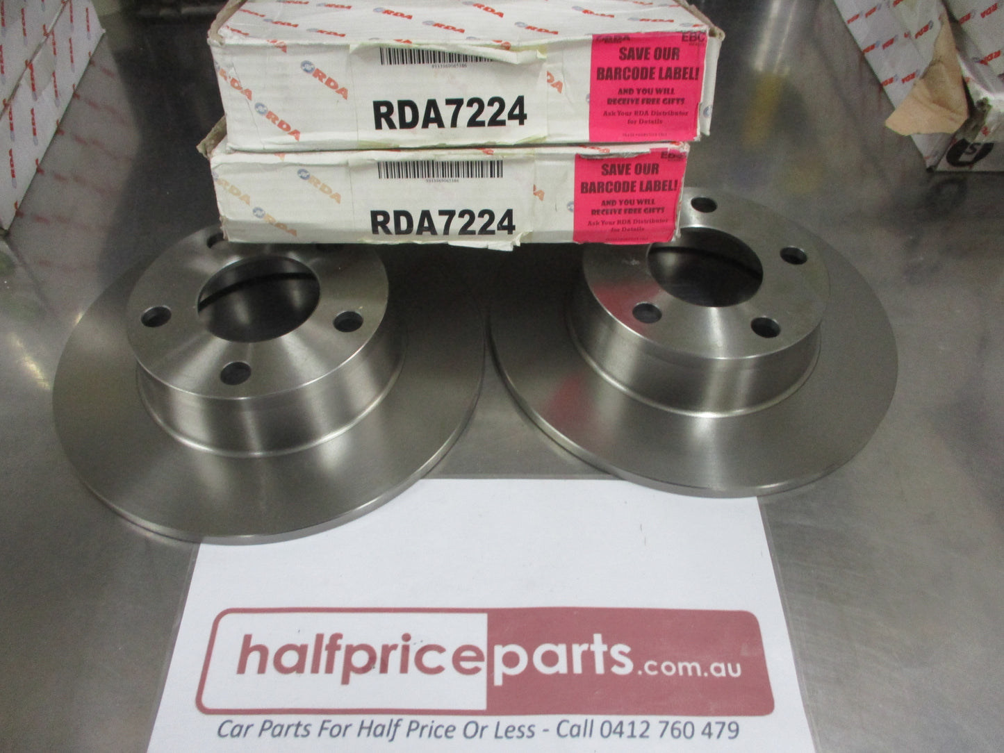 RDA Rear Disc Rotors (Pair) Standard Suits Audi A6 Quattro II New Part
