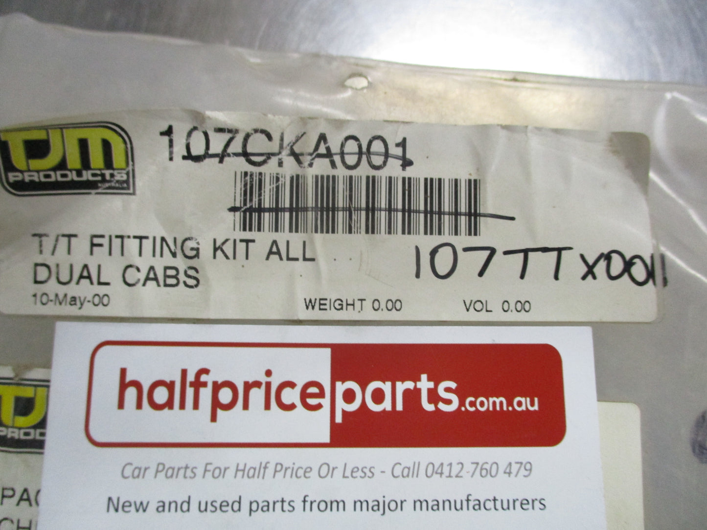 TJM Dual Cab Canopy Fitting Kit For All Dual Cabs - New Part